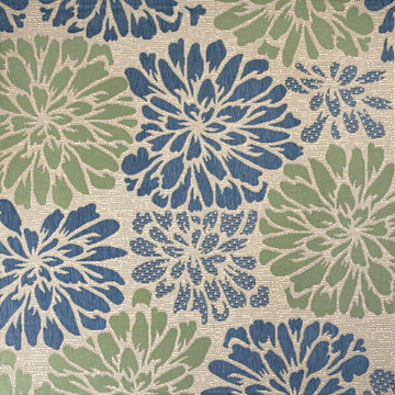 Zinnia Modern Floral Textured Weave Indoor/outdoor Square Rug